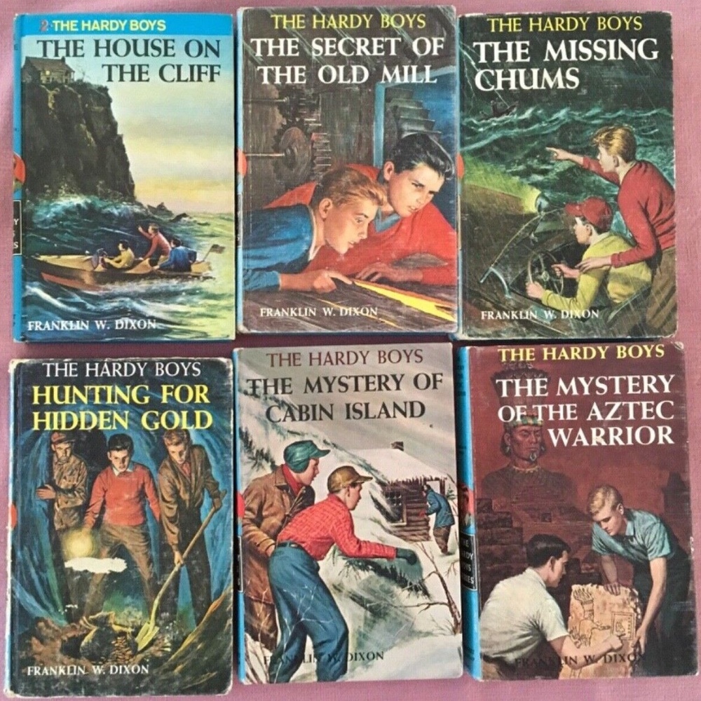 Vintage Assorted Lot of 6 Hardy Boys Hardcover Books 1959-1964